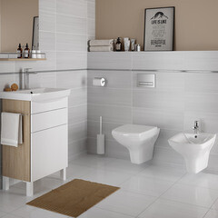 Раковина Cersanit Carina 50 см подвесная белая (S-UM-CAR50/1-w) - фото 3