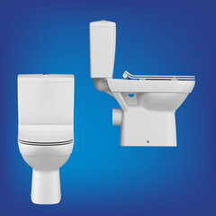 Унитаз-компакт Cersanit City безободковый с горизонтальным выпуском с сиденьем дюропласт микролифт белый (S-KO-CIT011-3/5-COn-S-DL-) - фото 7