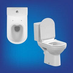 Унитаз-компакт Cersanit City безободковый с горизонтальным выпуском с сиденьем дюропласт микролифт белый (S-KO-CIT011-3/5-COn-S-DL-) - фото 6