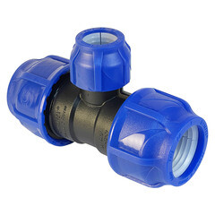 Тройник ПНД Valfex компрессионный переходной 40х25х40 мм - фото 3