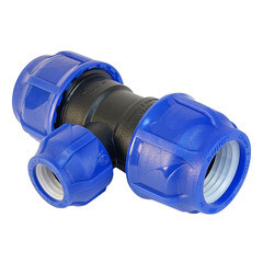 Тройник ПНД Valfex компрессионный переходной 40х25х40 мм - фото 1