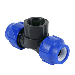 Тройник ПНД Valfex компрессионный переходной 20х20х3/4 ВР(г) - фото 2