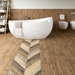 Керамогранит Керамин Рустик Ноттингем 3 светло-бежевый 600х300х9 мм (9 шт.=1,62 кв.м) - фото 15