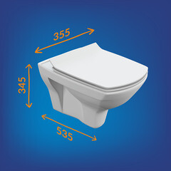 Унитаз подвесной Cersanit Carina XL безободковый с сиденьем дюропласт микролифт (S-MZ-CARINA-XL-COn-S-DL-w) - фото 8