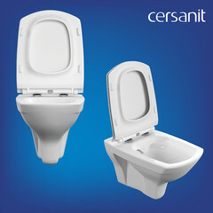 Унитаз подвесной Cersanit Carina XL безободковый с сиденьем дюропласт микролифт (S-MZ-CARINA-XL-COn-S-DL-w) - фото 7