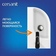 Раковина Cersanit Cameo 45 см угловая левая белая (63405) - фото 5