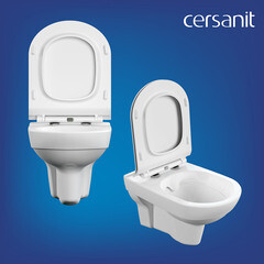 Комплект инсталляции Cersanit Link Pro с унитазом City с кнопкой Estetica хром и сиденьем дюропласт микролифт быстросъем (64121) - фото 6