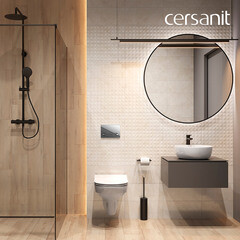 Комплект инсталляции Cersanit Link Pro с унитазом City с кнопкой Estetica хром и сиденьем дюропласт микролифт быстросъем (64121) - фото 5