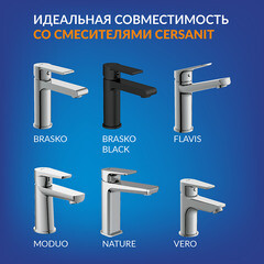 Раковина для тумбы Cersanit Moduo Slim 60 см (S-UM-MOD60SL/1) - фото 6