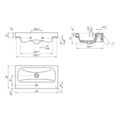 Раковина для тумбы Cersanit Moduo Slim 60 см (S-UM-MOD60SL/1) - фото 4