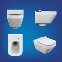 Комплект инсталляции Cersanit Link Pro с унитазом Crea Square Clean On и сиденьем дюропласт микролифт быстросъем (63997) - фото 8