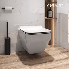 Комплект инсталляции Cersanit Link Pro с унитазом Crea Square Clean On и сиденьем дюропласт микролифт быстросъем (63997) - фото 13