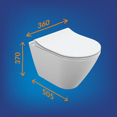 Комплект инсталляции Cersanit Vector LP с унитазом City Smart CO DPL EO и сиденьем дюропласт микролифт быстросъем (64917) - фото 11