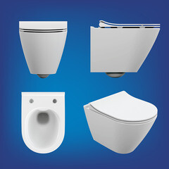 Унитаз подвесной Cersanit City Smart безободковый с сиденьем дюропласт микролифт (64822) - фото 9