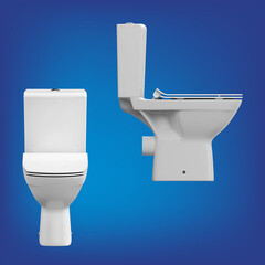 Унитаз-компакт Cersanit Carina Clean On безободковый с горизонтальным выпуском с сиденьем дюропласт микролифт белый (S-KO-CAR011-3/5-COn-S-DL-w) - фото 4