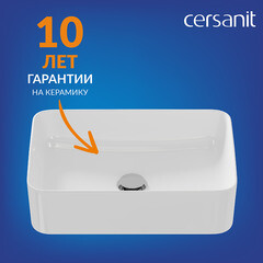 Раковина Cersanit Crea 50 см накладная белая (64755) - фото 10
