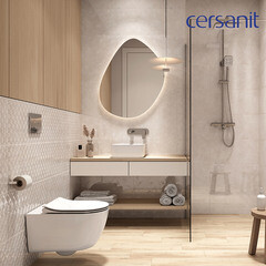 Раковина Cersanit Crea 35 см накладная белая (64753) - фото 5