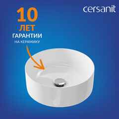 Раковина Cersanit Crea 38 см накладная белая (64754) - фото 8