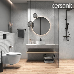 Раковина Cersanit Crea 38 см накладная белая (64754) - фото 4