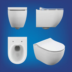 Комплект инсталляции Cersanit Vector с унитазом Brasko Smart с кнопкой черной и сиденьем дюропласт микролифт быстросъем (608303) - фото 2