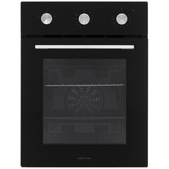 Духовой шкаф электрический встраиваемый Krona Linde 45 BL 447 мм черный - фото 1