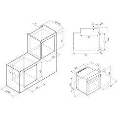 Духовой шкаф электрический встраиваемый Krona Blume 45 BL/BL 447 мм черный - фото 11