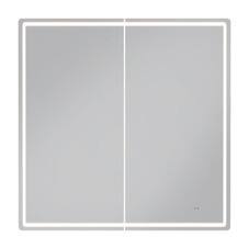 Зеркальный шкаф Vigo Geometry Classic 80х79х17 см с подсветкой белый