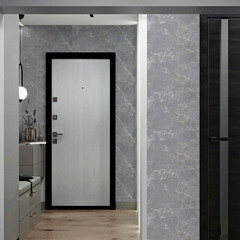 Панель самоклеящаяся ПВХ 600х300х2 мм Grace Нова София серый мрамор 1,08 кв.м (6 шт.) - фото 2