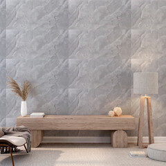 Панель самоклеящаяся ПВХ 600х300х2 мм Grace Нова Мариба голубой мрамор 1,08 кв.м (6 шт.) - фото 2