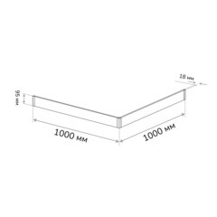 Экран для поддона Ulitka ПВХ 100х100х9,5 см квадрат белый (74104292) - фото 2