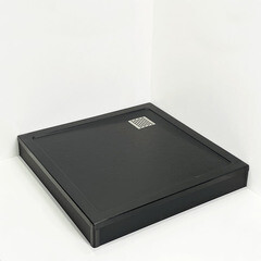 Экран для поддона Ulitka ПВХ 90х90х9,5 см квадрат черный (74104297) - фото 3