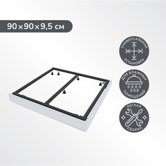 Экран для поддона Ulitka ПВХ 90х90х9,5 см квадрат белый (74104296) - фото 7