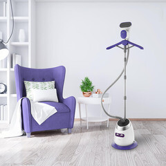 Отпариватель вертикальный Kitfort КТ-990 1580 Вт 1,4 л белый - фото 3