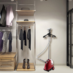 Отпариватель вертикальный Kitfort КТ-979 2200 Вт 3 л красный - фото 4