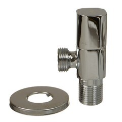 Кран латунный Terma 1/2 НР(ш) х 1/2 НР(ш) для подключения бытовой техники хром вентиль угловой (26216) - фото 5