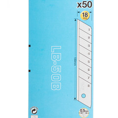 Лезвие для ножа Olfa 18 мм прямое (50 шт.) - фото 4