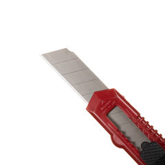 Нож строительный 18 мм с сегментированным лезвием пластиковый корпус - фото 5