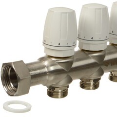 Коллекторная группа с расходомерами Terma 1 ВР(г) х 8 выходов 3/4 НР(ш) ЕК х 1 ВР(г) - фото 10