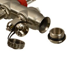 Коллекторная группа с расходомерами Terma 1 ВР(г) х 8 выходов 3/4 НР(ш) ЕК х 1 ВР(г) - фото 9