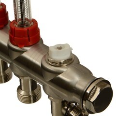 Коллекторная группа с расходомерами Terma 1 ВР(г) х 8 выходов 3/4 НР(ш) ЕК х 1 ВР(г) - фото 6