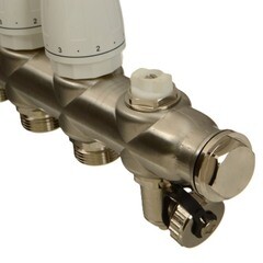 Коллекторная группа с расходомерами Terma 1 ВР(г) х 8 выходов 3/4 НР(ш) ЕК х 1 ВР(г) - фото 3