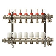 Коллекторная группа с расходомерами Terma 1 ВР(г) х 7 выходов 3/4 НР(ш) ЕК х 1 ВР(г) - фото 12