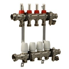 Коллекторная группа с расходомерами Terma 1 ВР(г) х 4 выхода 3/4 НР(ш) ЕК х 1 ВР(г) - фото 12