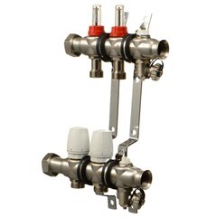 Коллекторная группа с расходомерами Terma 1 ВР(г) х 2 выхода 3/4 НР(Ш) ЕК х 1 ВР(г) - фото 1