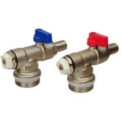 Изображение товара Тройник коллекторный Terma 1" с воздухоотводчиком и с шаровым краном (89086)