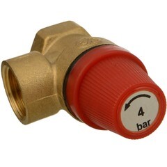 Клапан предохранительный Terma 1/2 ВР(г) х 1/2 ВР(г) 4 бар для систем отопления 120 °С KVs 0,5 (88085) - фото 4