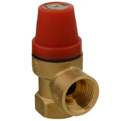 Клапан предохранительный Terma 1/2 ВР(г) х 1/2 ВР(г) 4 бар для систем отопления 120 °С KVs 0,5 (88085) - фото 1