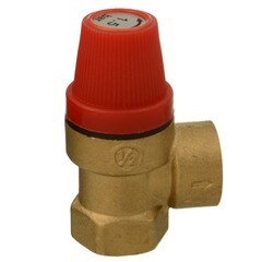 Клапан предохранительный Terma 1/2 ВР(г) х 1/2 ВР(г) 1,5 бар для систем отопления 120 °С KVs 0,5 (88081) - фото 2