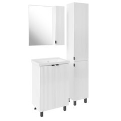 Тумба под раковину АСБ-Мебель Дора 50 см напольная белая (9969) - фото 4