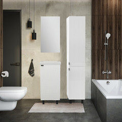 Тумба под раковину АСБ-Мебель Дора 40 см напольная белая (9968) - фото 3